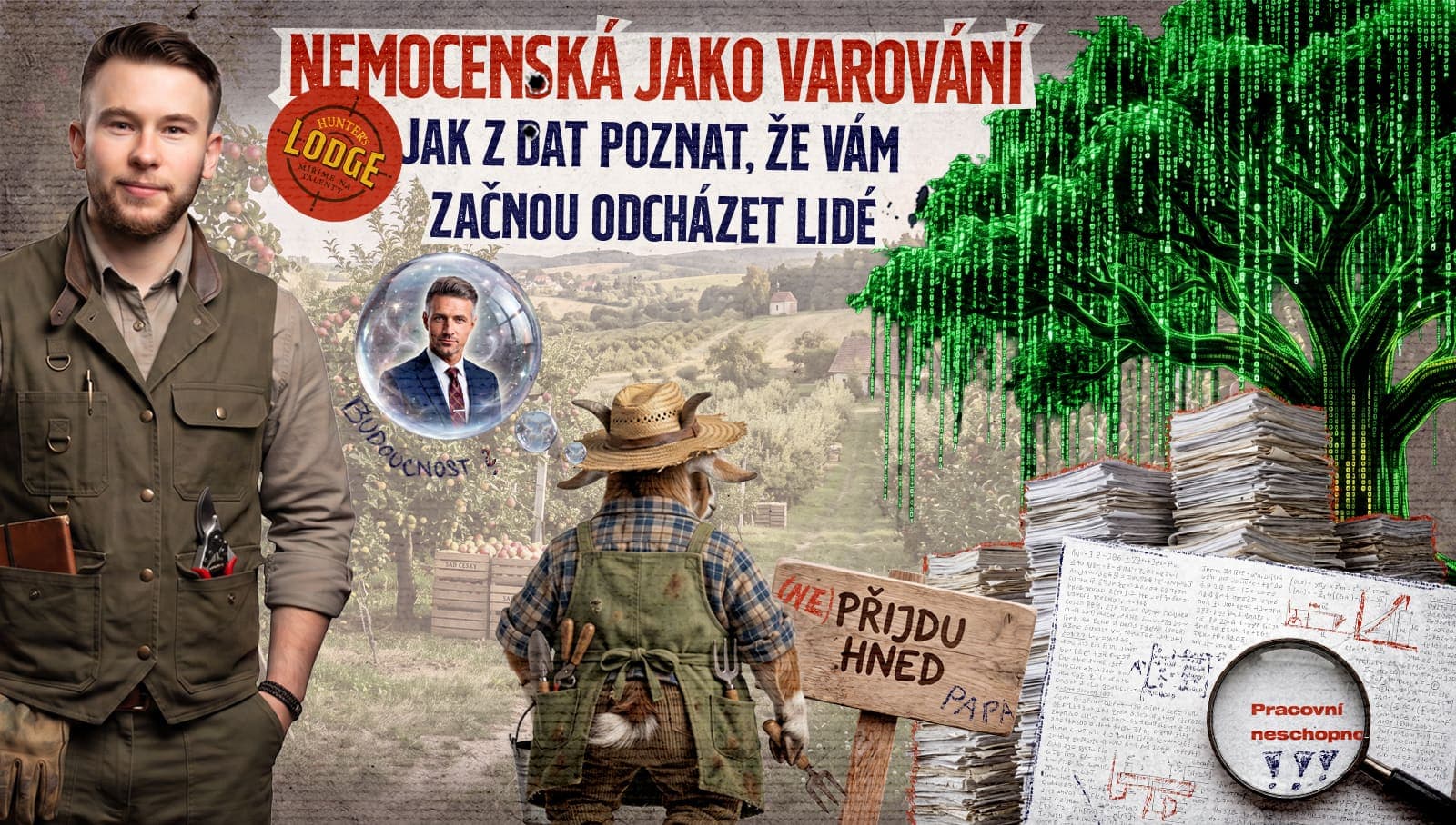 Nemocenská jako varování: Jak z dat poznat, že vám za rok začnou odcházet lidé